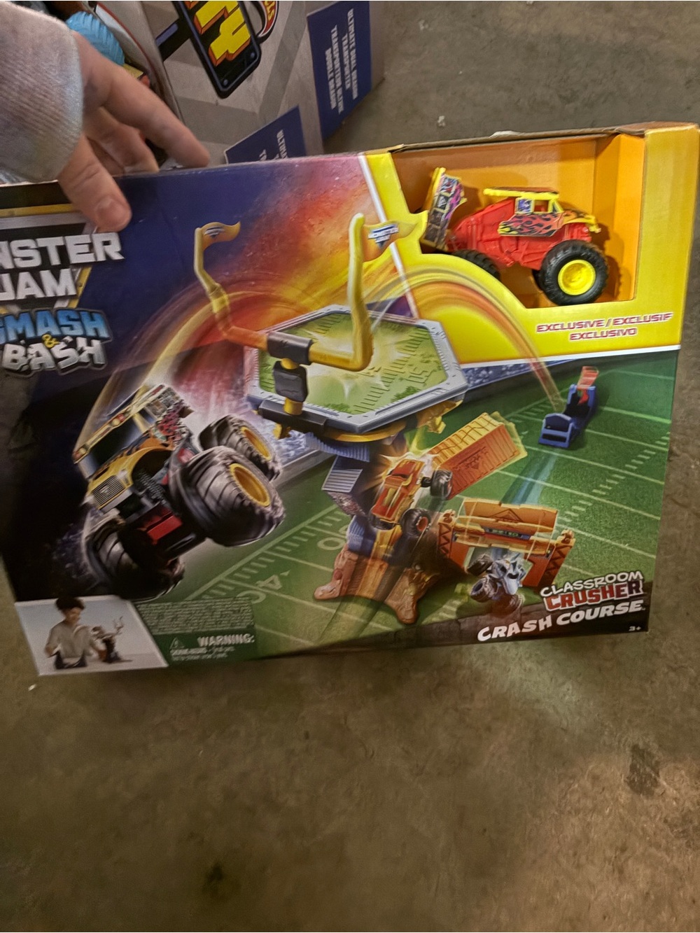 Nwt monster jam smash and bash Classroom Crusher Crash Course Playset - Red